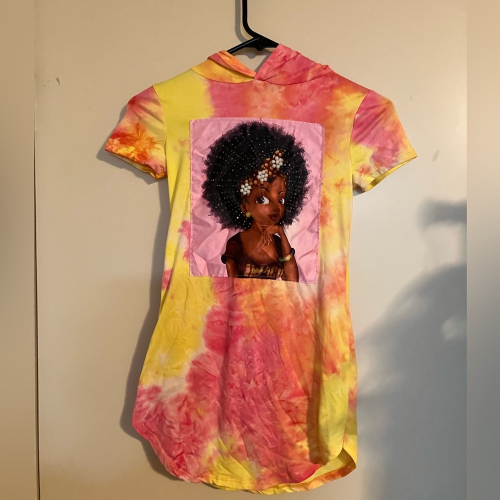 Y2K Cute 4 U Hoodie Shirt Lips 3D Pink Graphic Print Shirt Sz S(7/8)